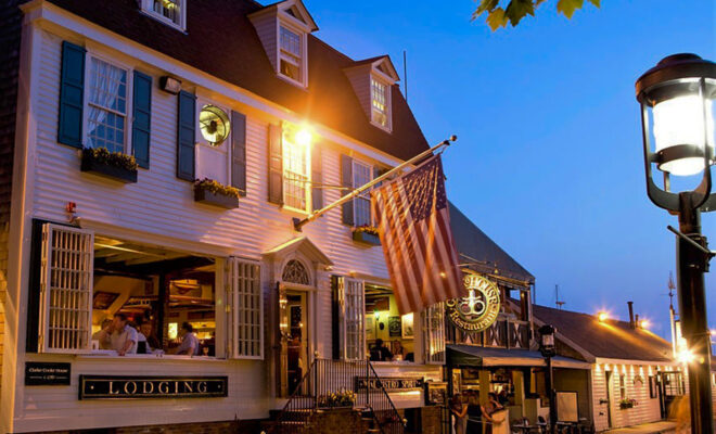 Clark Cooke House on Bannister's Wharf in Newport Rhode Island