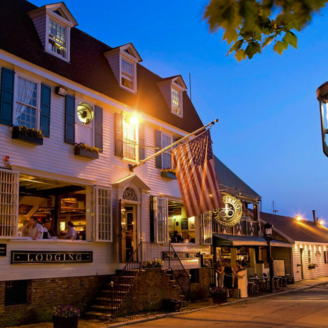 Clark Cooke House on Bannister's Wharf in Newport Rhode Island