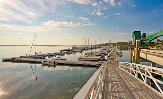 Maine Yacht Center docks, Portland, Maine