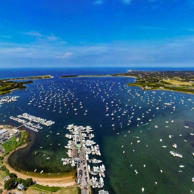 New Harbor Great Salt Pond Block Island Aerial