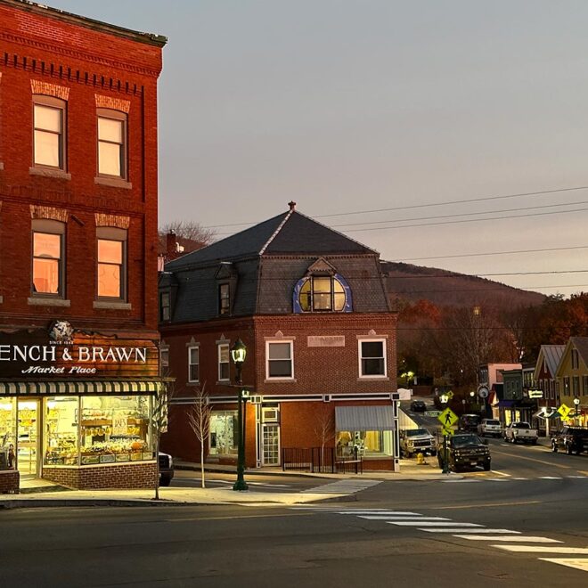 A view downtown in Camden Maine.