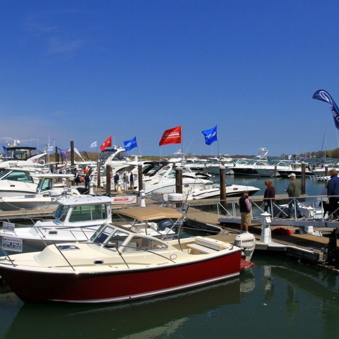 Kittery Point Yacht Yard had their PYY 22 at the docks offerd by Smith Yacht Sales