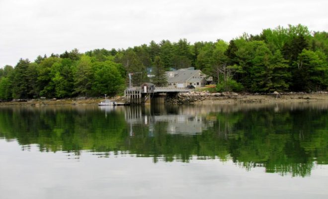 The dock at the Darling Marine Center in Walpole, on the Damariscotta River, is impressive.