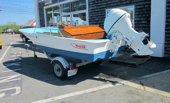 At Nauset Marine, sometimes we are asked to make time go backward. This 2001 130 Sport Boston Whaler was given a new "old" look.