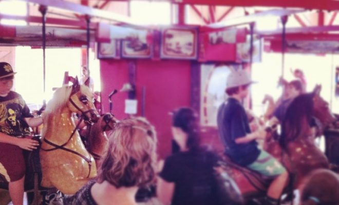 The hundred-year-old carousel in Oak Bluffs is as charming as it looks. You might have to wait for a ride — but it's worth it.