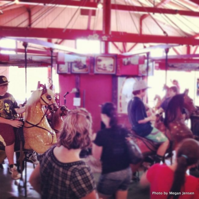 The hundred-year-old carousel in Oak Bluffs is as charming as it looks. You might have to wait for a ride — but it's worth it.