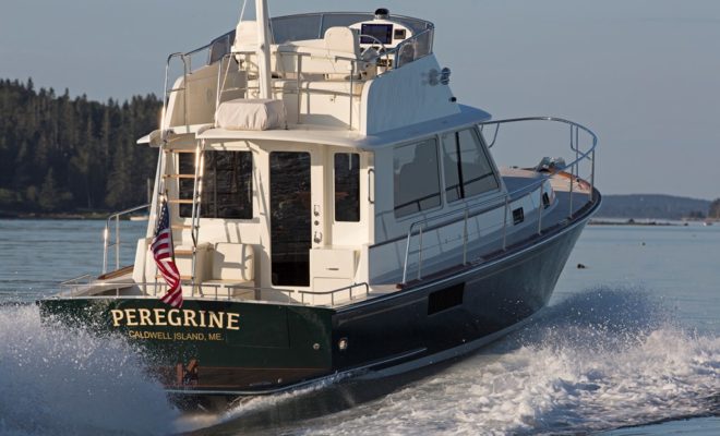 Lyman-Morse's new Monhegan 42 is offered in two drives - jet or standard drive system.