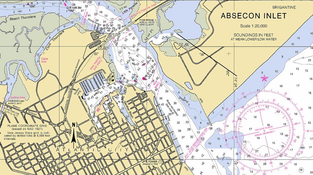 Negotiating Absecon Inlet can be dicey, but with enough care you will discover a great stopover.