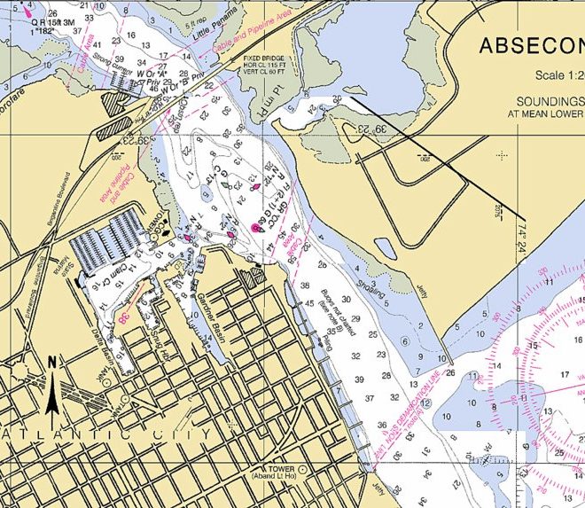 Negotiating Absecon Inlet can be dicey, but with enough care you will discover a great stopover.