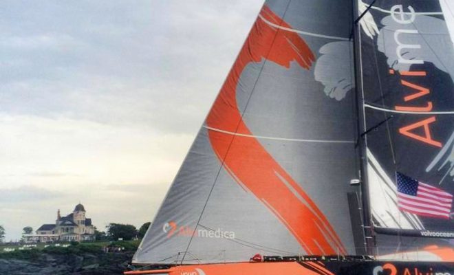 Arriving in their homeport was a special moment for the Team Alvimedica crew.