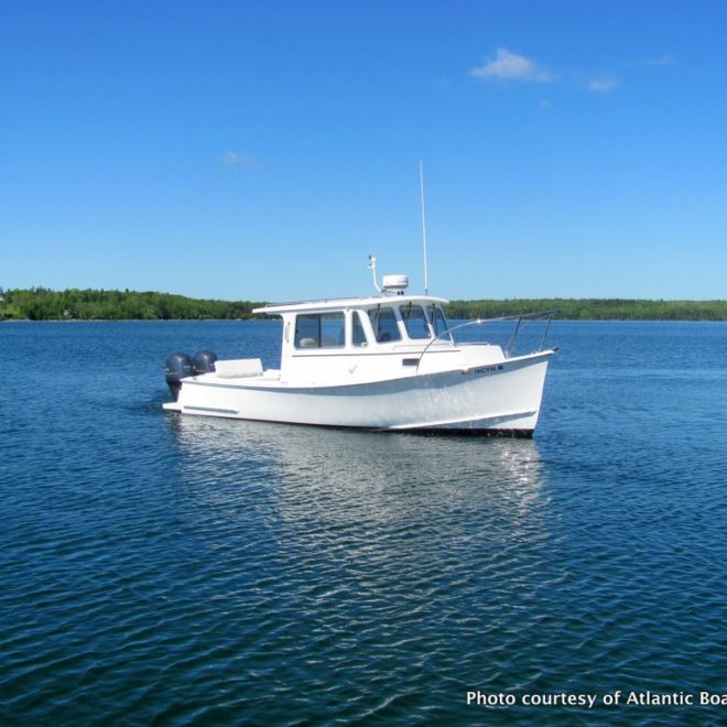BANTRAM II is hull No. 1 of the new Duffy-29H line of motoryachts from Atlantic Boat Company.