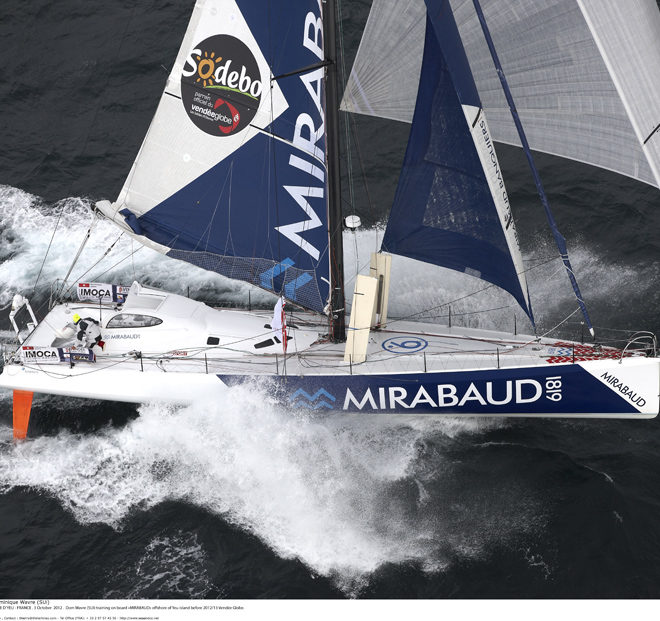 Great America IV (ex Mirabaud), Rich WIlson's contender for the 2016 Vendee Globe. Photo by Thierry Martinez.