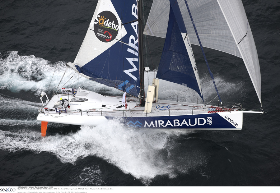 Great America IV (ex Mirabaud), Rich WIlson's contender for the 2016 Vendee Globe. Photo by Thierry Martinez.