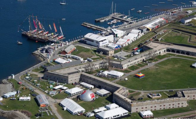 Fort Adams is transformed into a state of the art village and attraction for the Volvo Ocean Race stopover.