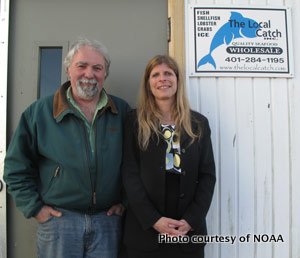 Capt. Rich and Ann Cook run The Local Catch, to sell fresh catch at farmers markets.