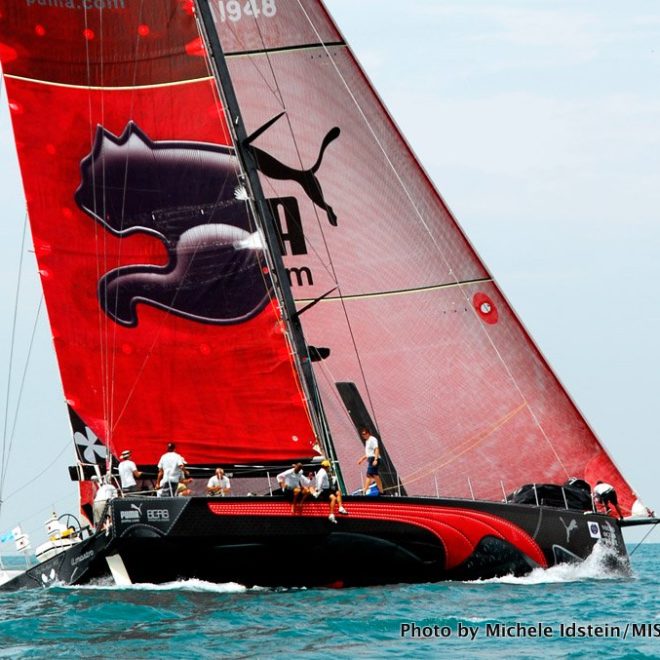 IL MOSTRO, skippered by Newport's Kenny Read, competes in the Race to Mackinac.