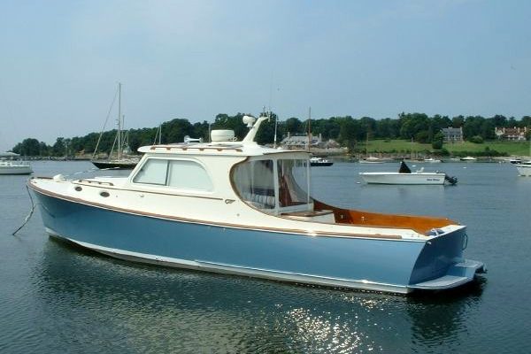 This Hinckley Picnic boat is an example of the yachts on display at this year's Rhode Island Boat Show.