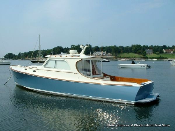 This Hinckley Picnic boat is an example of the yachts on display at this year's Rhode Island Boat Show.