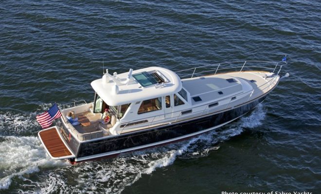 The Sabre 48 Salon Express was recently named Best Downeast Boat 45-55 ft. by AIM.