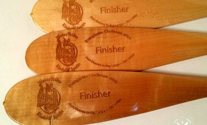 Maine Paddle Company Shaw & Tenney is providing paddles to everyone who finishes the 300-mile Everglades Challenge.