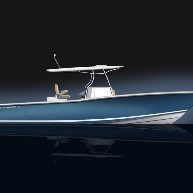 The new Southport 33 FE, the largest center-console the company has built to date.