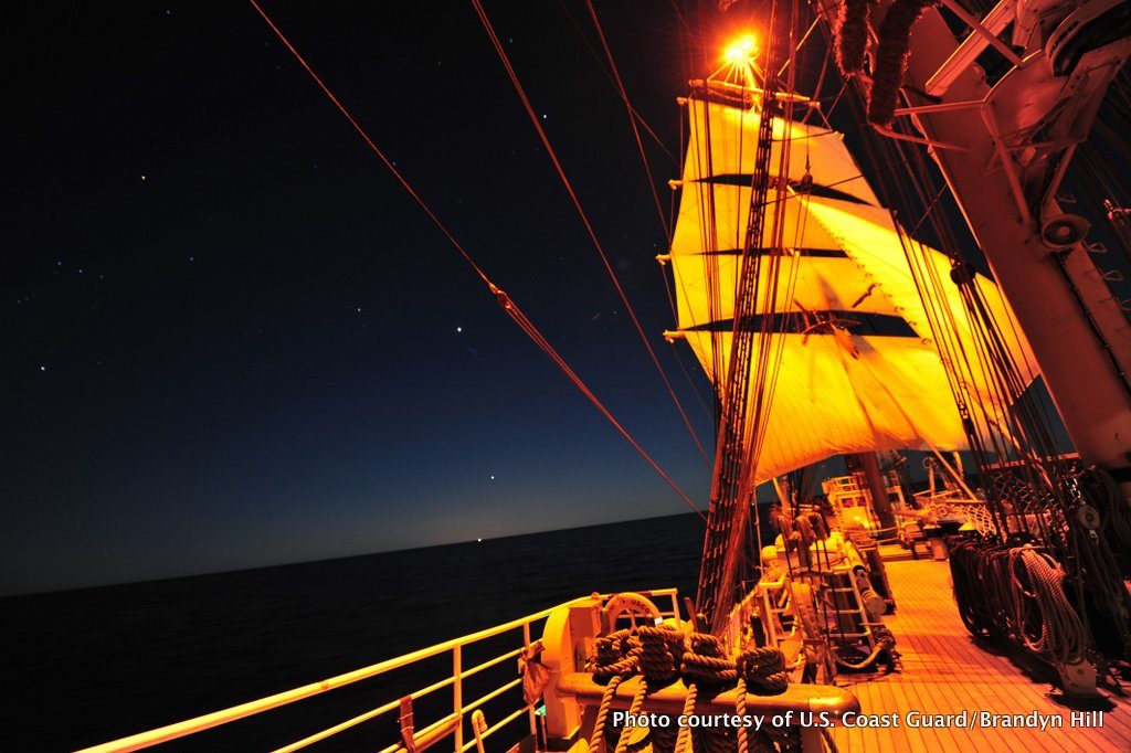 The USCG training ship Eagle has begun a summer tour that will include stops in a dozen East Coast harbors.