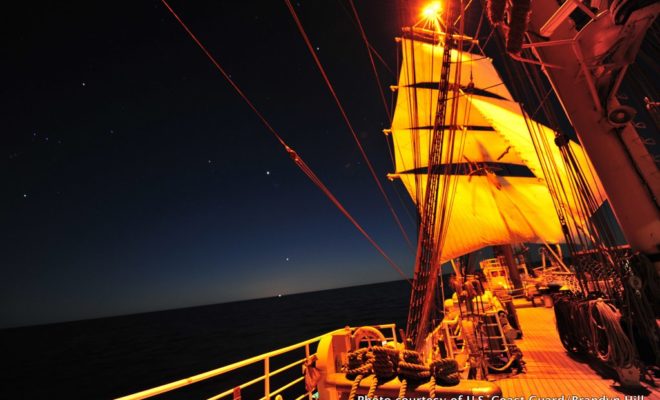 The USCG training ship Eagle has begun a summer tour that will include stops in a dozen East Coast harbors.