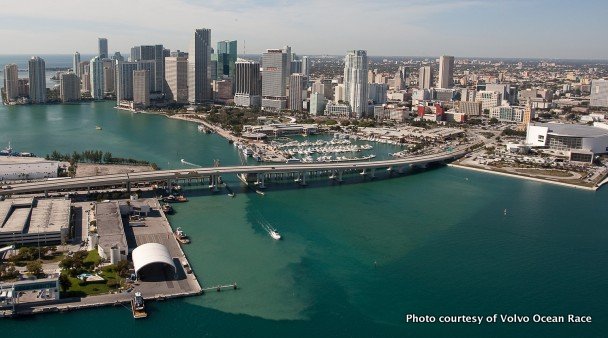 Miami, site of the finish of Leg 6 of the Volvo Ocean Race.
