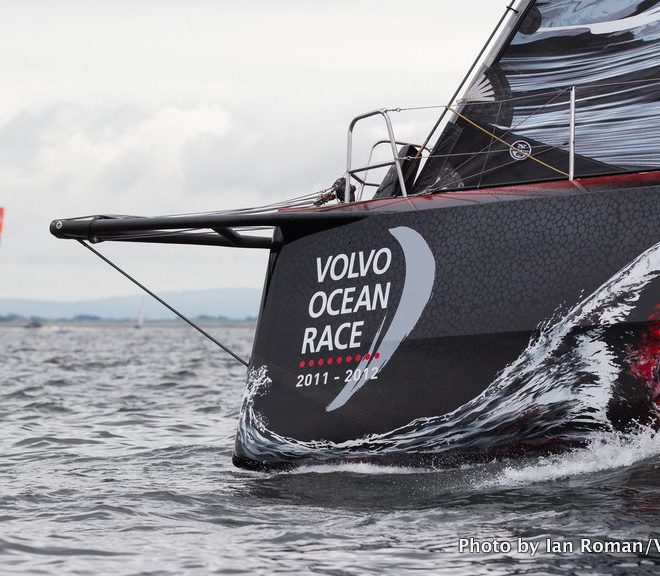 Mar Mostro, at right, was skippered by Newport's Ken Read in the last edition of the Volvo Ocean Race.
