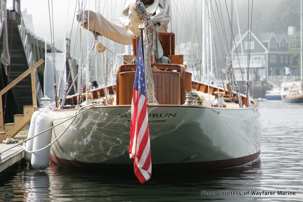 Sumurun, winner of many awards over the years at the Antigua Classic Yacht Regatta, is undergoing work at Wayfarer Marine.