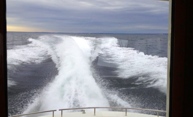 To be able to make the 200-mile trip from Newport to Maine in one day takes power. This 42' jetboat delivered.