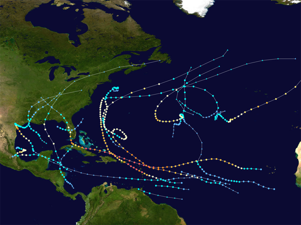 Storm paths from 2017's hurricane season - Wikipedia