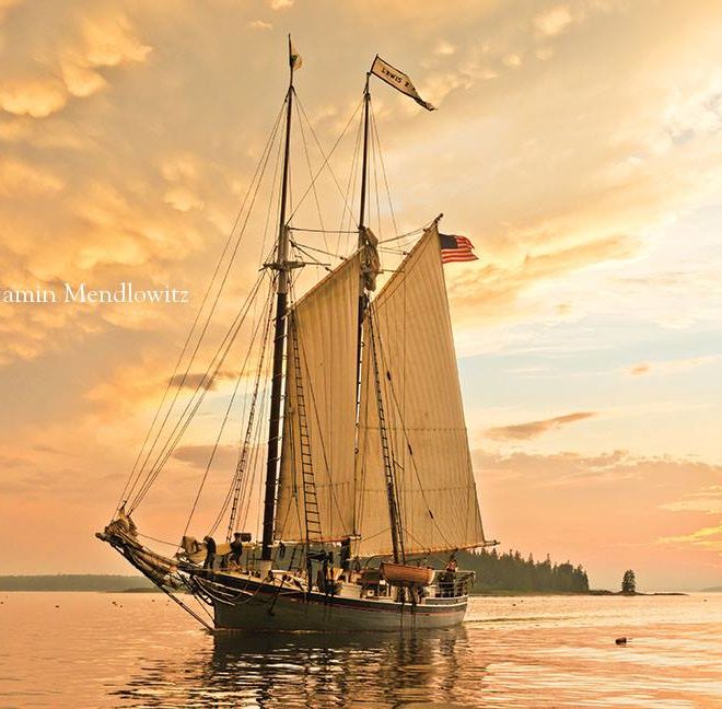 LEWIS R. FRENCH - 64'6" x 19'0" Maine cruise schooner modeled and built by the French Bros., Christmas Cove, Maine, 1871.