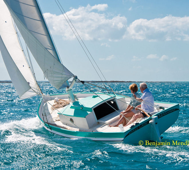 LIVELY LADY - 25' x 9'3" Abaco sloop designed by Edwin Albury and built by Edwin and Keith Albury, Man O'War, Bahamas, c1965