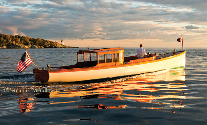 CORSAIR - 35'0" x 7"5" launch designed by N.G. Herreshoff and built by Herreshoff Mfg. Co., Bristol, RI, 1939