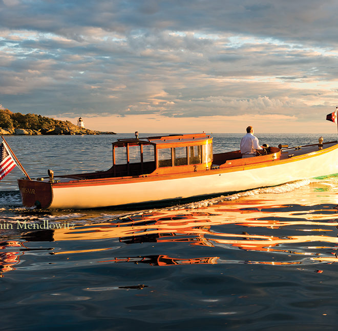 CORSAIR - 35'0" x 7"5" launch designed by N.G. Herreshoff and built by Herreshoff Mfg. Co., Bristol, RI, 1939