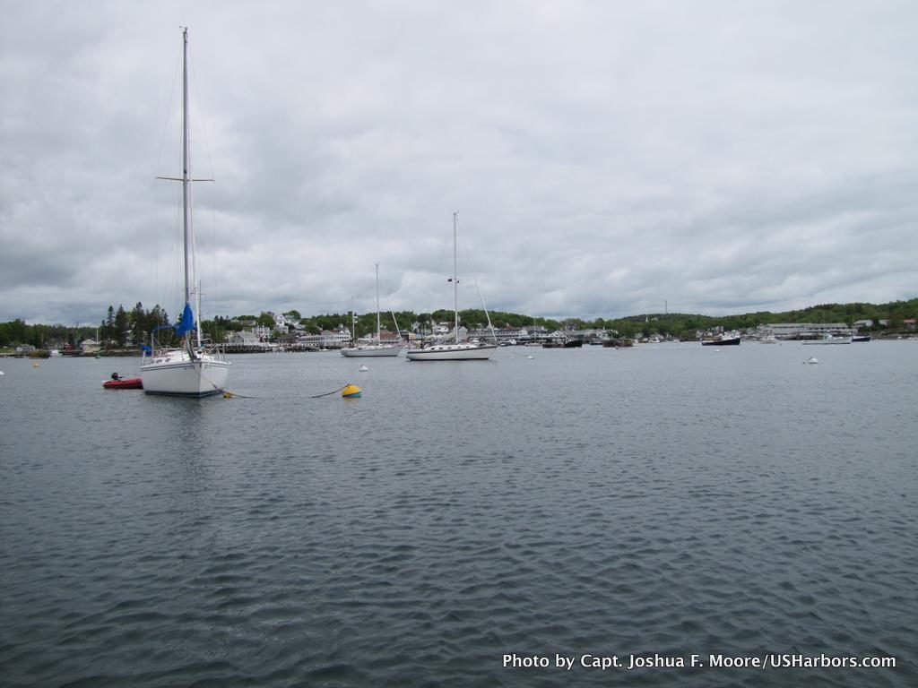 A few lucky sailors are already out on their moorings, commissioning their boats for a great boating season ahead.