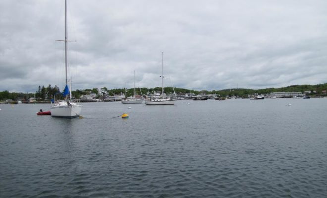 A few lucky sailors are already out on their moorings, commissioning their boats for a great boating season ahead.