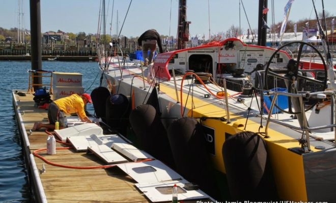 Portions of the yachts are literally disassembled at each stopover, and then reassembled before setting out on the next leg.
