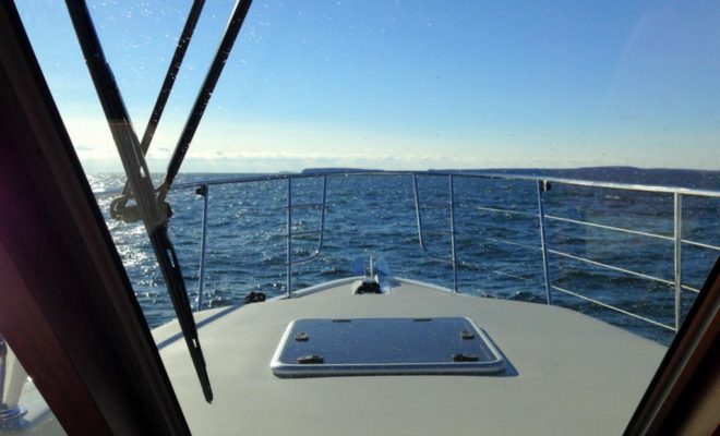 No horizon is too far for the newest Monhegan 42 from Lyman-Morse Boatbuilding Co.