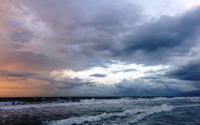 Image taken at sunrise at North Myrtle Beach on 9/6/2014.