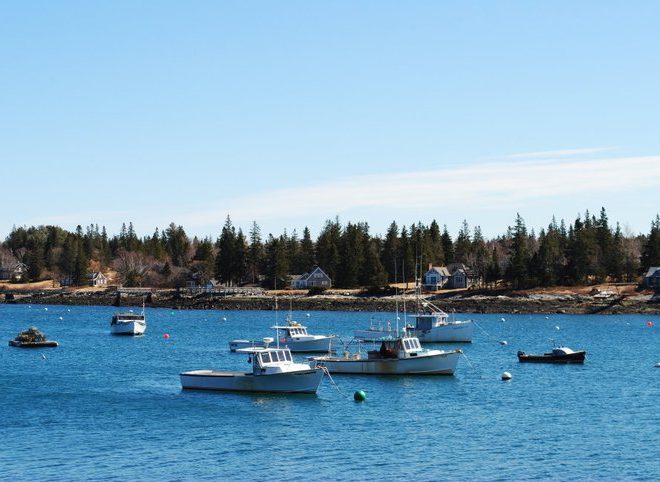 Perfect spring afternoon in Tenants Harbor.