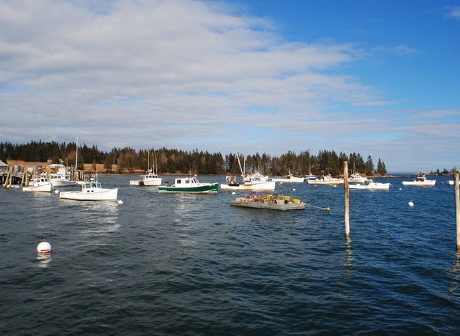 A beautiful April afternoon in Owls Head.