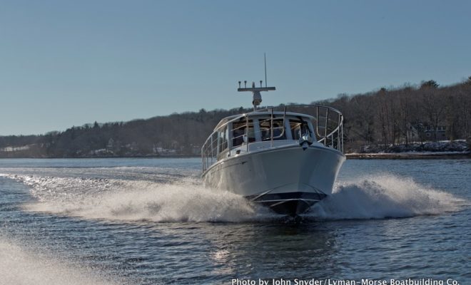 The Hunt deep-V provides comfort and reassurance in any sea state.