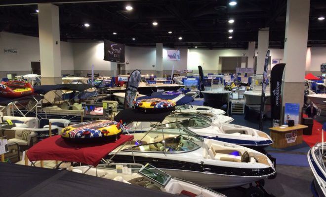 The RI Convention Center is literally an idoor sea of boats. What could be better on chilly winter day?