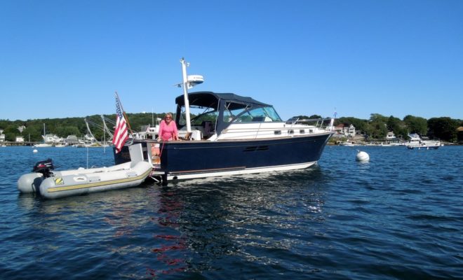 Proper decommissioning in the fall helps Sabre Yachts' Bentley Collins enjoy his boat earlier in the spring than most boaters!