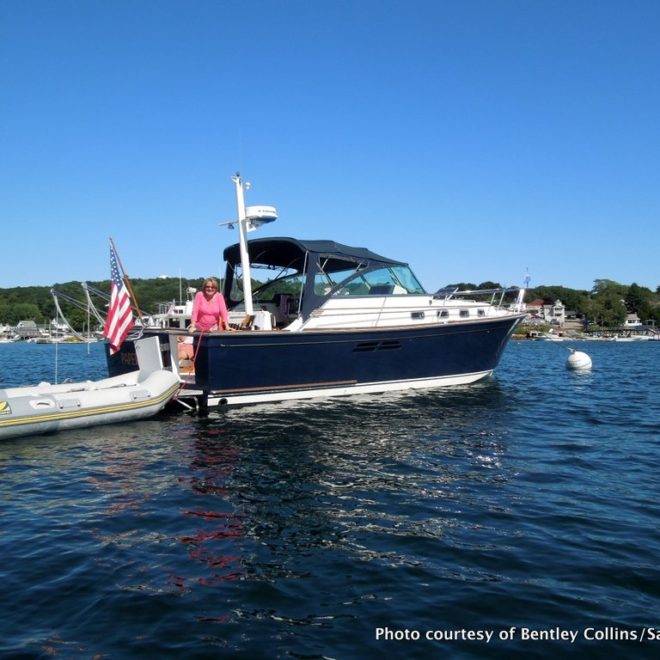 Proper decommissioning in the fall helps Sabre Yachts' Bentley Collins enjoy his boat earlier in the spring than most boaters!