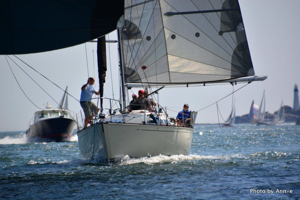 SCARPA drag races through Hussey Sound during the 2013 MS Regatta. She placed third in racing division 2.
