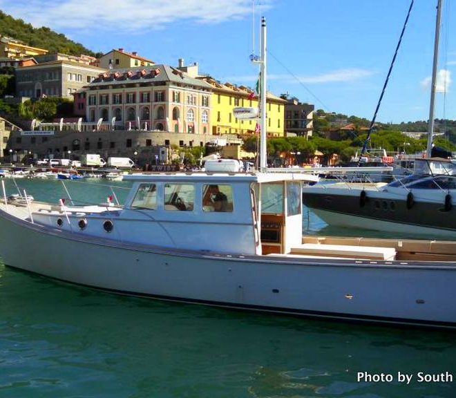 TWIST (formerly Hazel W III), at home on the Mediterranean.