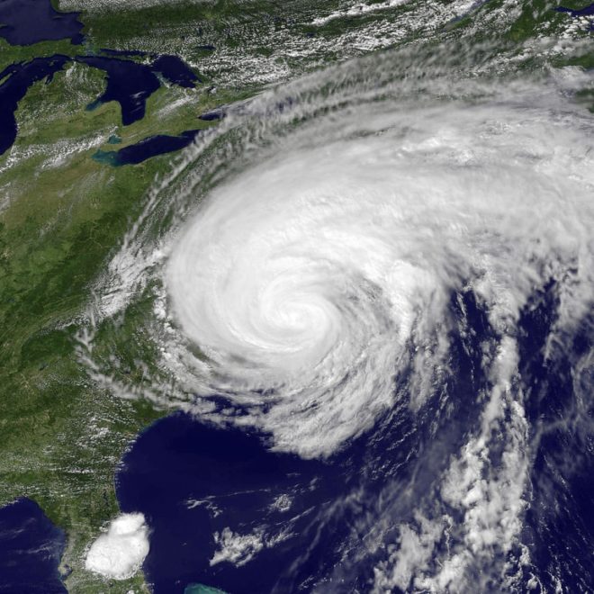 Hurricane Irene approaches Virginia in August, 2011. ©NOAA-NASA GOES Project